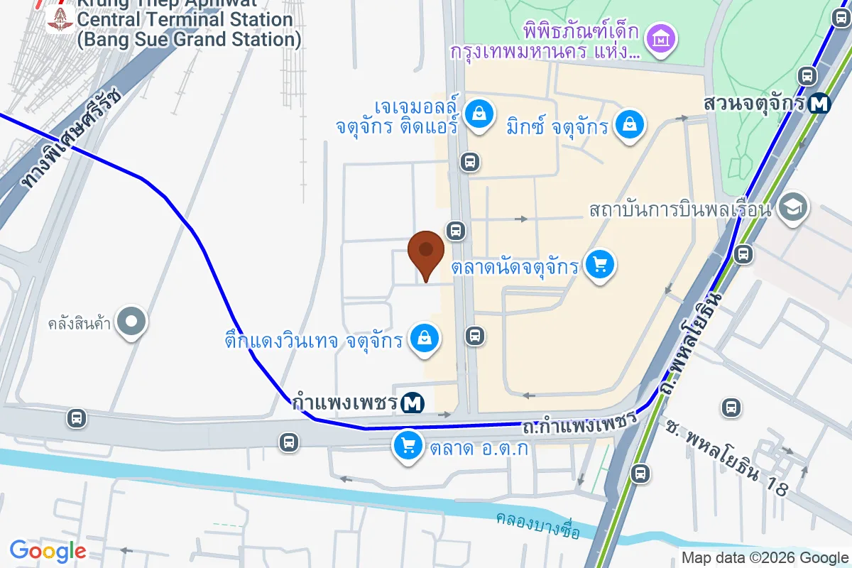 แผนที่ตำแหน่งPasta District Chatuchak