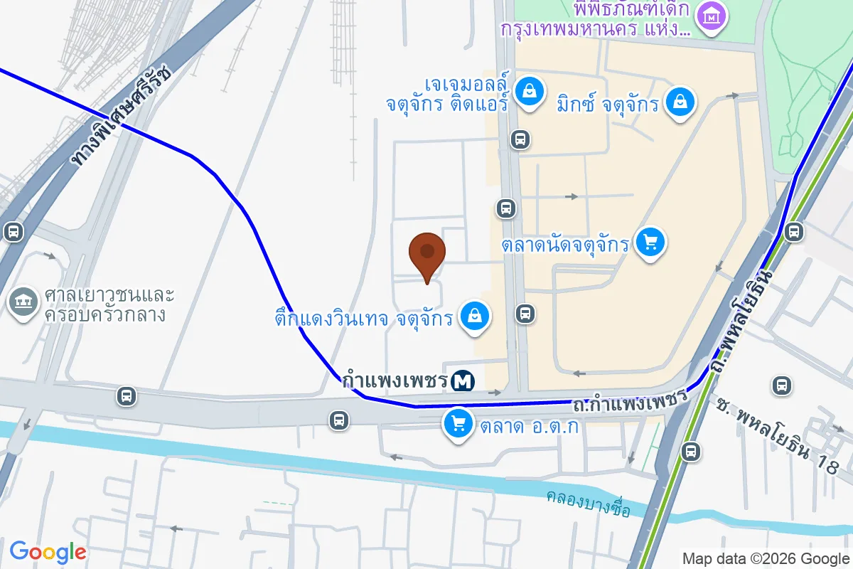 แผนที่ตำแหน่งจำลอง จตุจักร