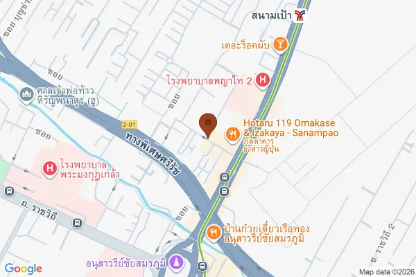 แผนที่ตำแหน่งโจ๊กหมูเด้งกลางซอยลือชา