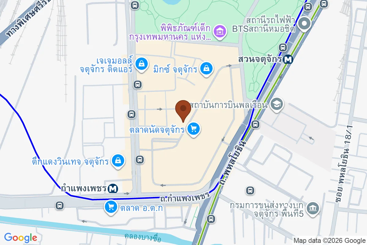 แผนที่ตำแหน่งCatsmile Cafe Mixt Chatuchak