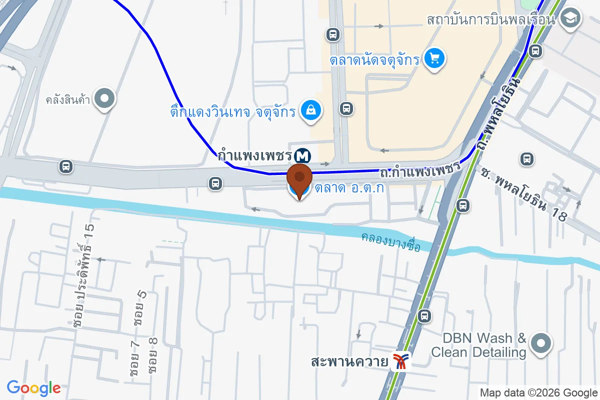 แผนที่ตำแหน่งตลาด อ.ต.ก.
