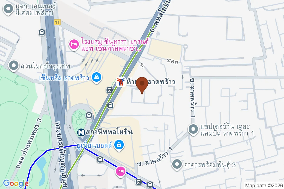 แผนที่ตำแหน่งLIFE ลาดพร้าว แวลลีย์ | LIFE Ladprao - Valley