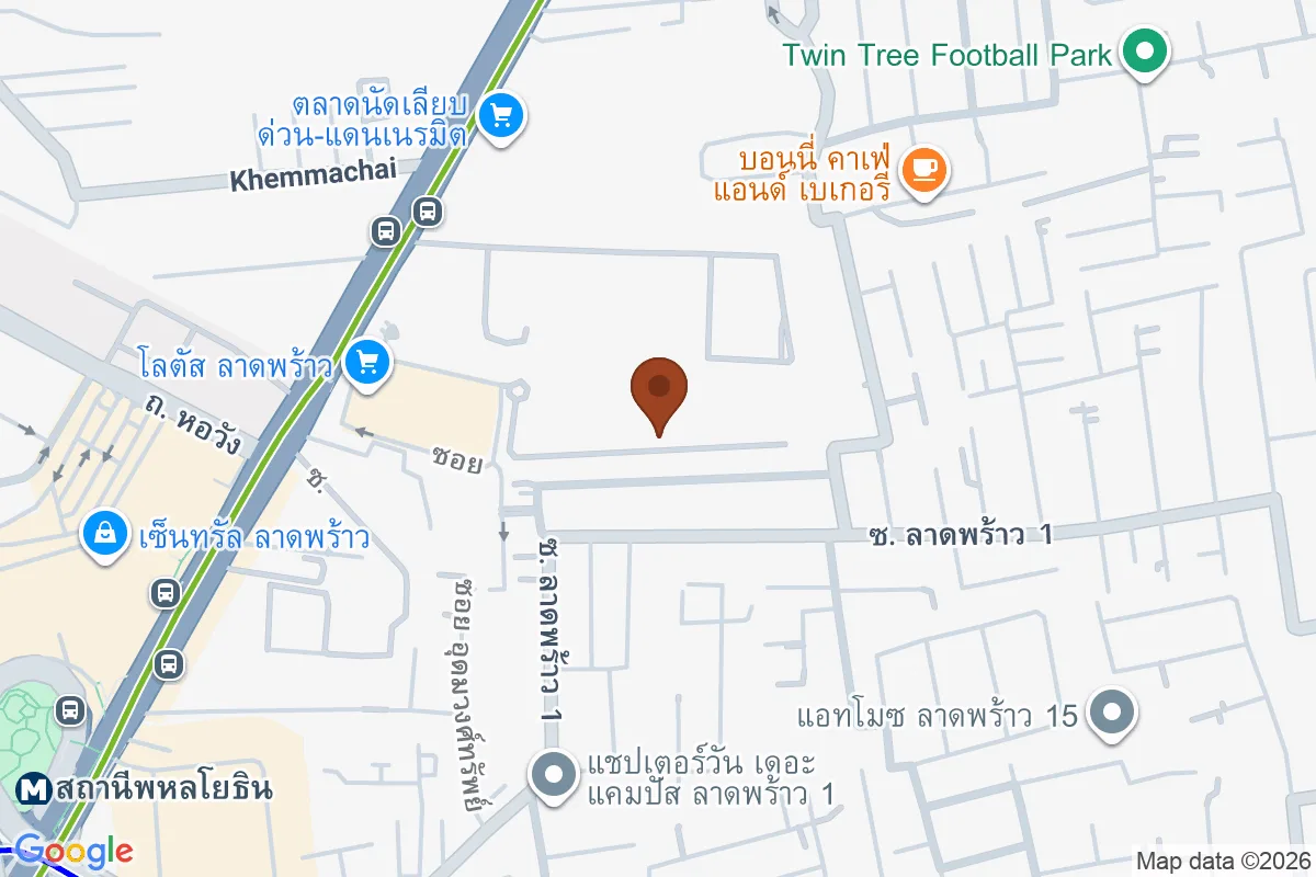 แผนที่ตำแหน่งTHE LINE Phahonyothin Park Tower B